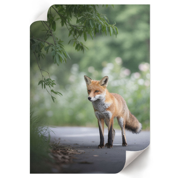 Dekoracyjny plakat ścienny Lis w naturze