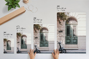 Wydruk na płótnie Retro drzwi