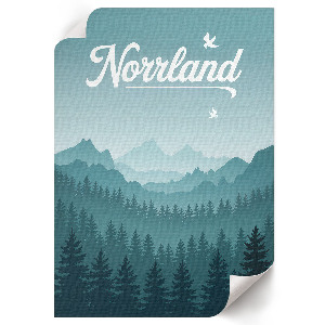 Dekoracyjny plakat ścienny Górski pejzaż