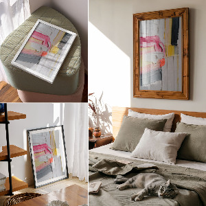 Grafika na ścianę Kolorowe pociągnięcia