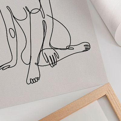 Wydruk na płótnie Line art kobiety