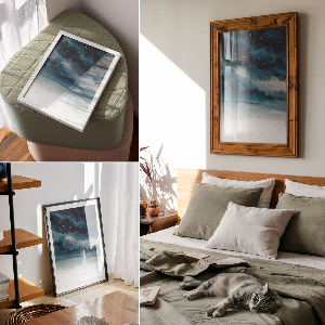 Dekoracyjny plakat ścienny Nocne niebo