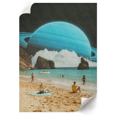 Plakat premium Kosmiczna plaża