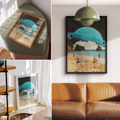 Plakat premium Kosmiczna plaża