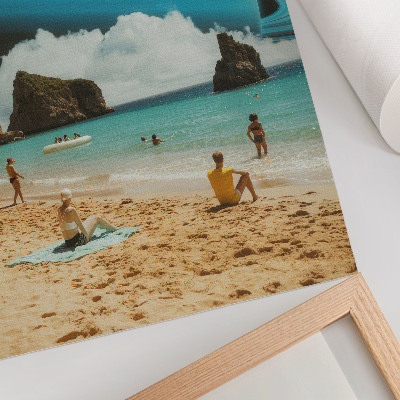 Plakat premium Kosmiczna plaża