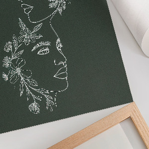 Plakat premium Kwiatowe portrety