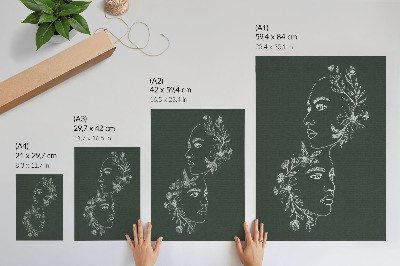 Plakat premium Kwiatowe portrety