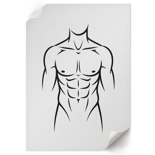 Dekoracyjny plakat ścienny Minimalistyczna sylwetka