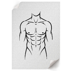 Dekoracyjny plakat ścienny Minimalistyczna sylwetka