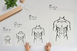 Dekoracyjny plakat ścienny Minimalistyczna sylwetka