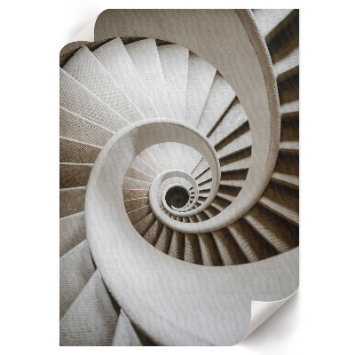 Grafika na ścianę Spiralne schody