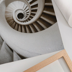 Grafika na ścianę Spiralne schody