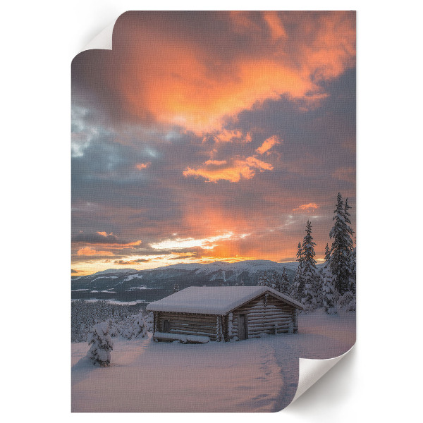 Wydruk na płótnie Zimowy krajobraz