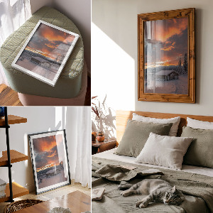 Wydruk na płótnie Zimowy krajobraz