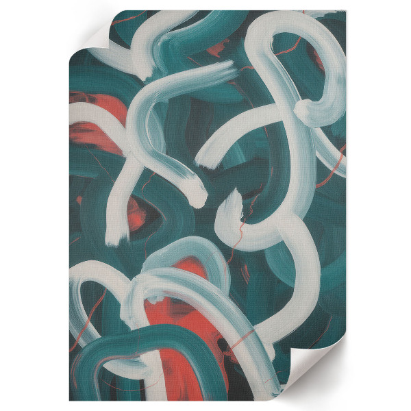 Dekoracyjny plakat ścienny Kolorowe pociągnięcia