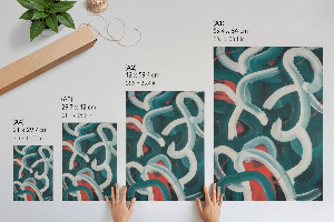 Dekoracyjny plakat ścienny Kolorowe pociągnięcia