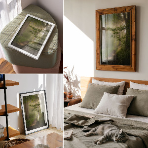 Wydruk na płótnie Leśny spokój