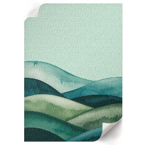Dekoracyjny plakat ścienny Zielone wzgórza