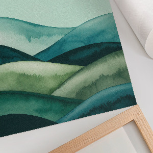 Dekoracyjny plakat ścienny Zielone wzgórza