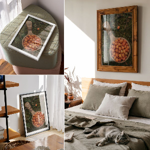 Wydruk na płótnie Leśne jagody