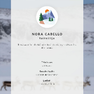 Grafika na ścianę Zimowy renifer