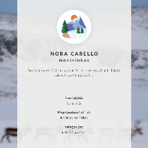 Grafika na ścianę Zimowy renifer