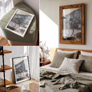 Grafika na ścianę Zimowy renifer