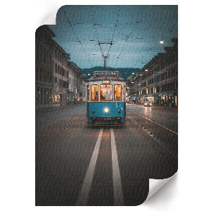 Plakat dekoracyjny Miejski tramwaj