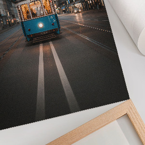 Grafika na ścianę Miejski tramwaj