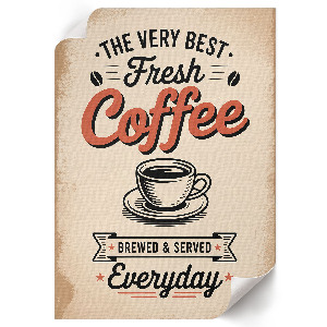 Plakat Vintage plakat kawy
