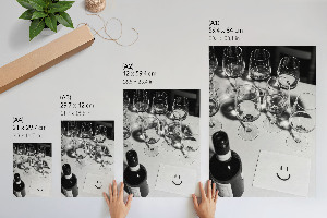 Grafika na ścianę Kieliszki do wina