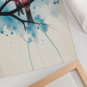 Wydruk na płótnie Ptaki akwarela