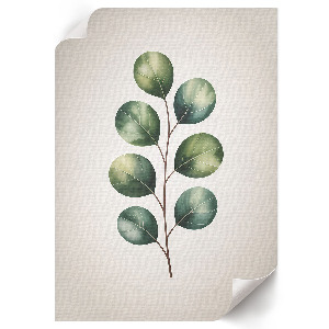 Dekoracyjny plakat ścienny Zielone liście