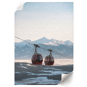 Dekoracyjny plakat ścienny Zimowy pejzaż