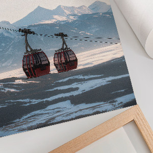 Dekoracyjny plakat ścienny Zimowy pejzaż