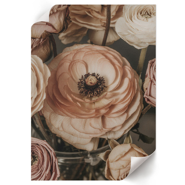 Grafika na ścianę Romantyczne kwiaty