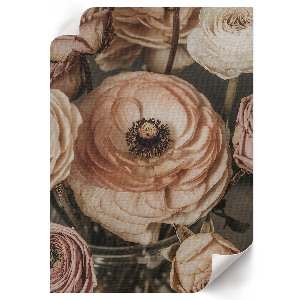 Grafika na ścianę Romantyczne kwiaty