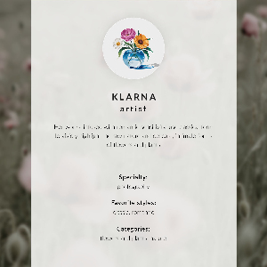 Grafika na ścianę Romantyczne kwiaty