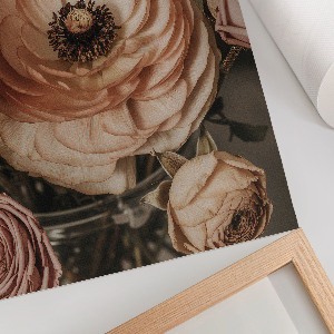 Grafika na ścianę Romantyczne kwiaty