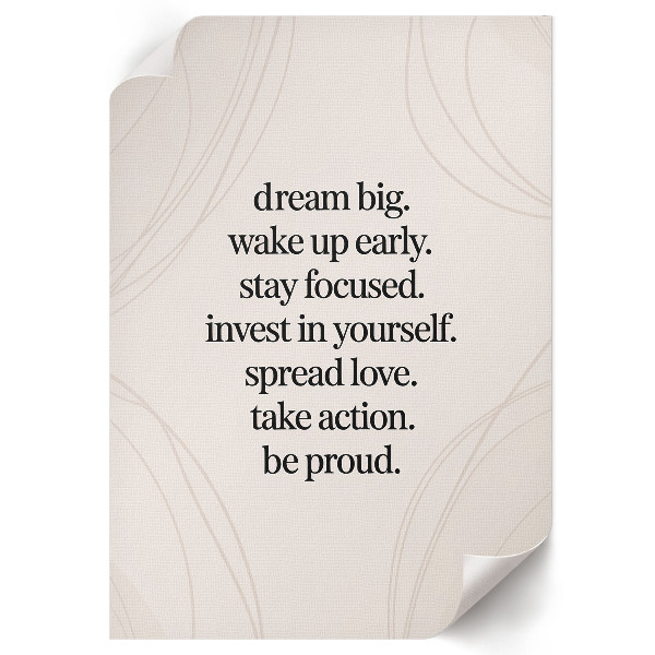 Plakat premium Motywacja codzienna