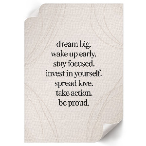 Plakat premium Motywacja codzienna