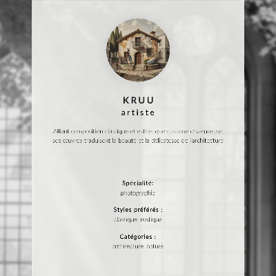Dekoracyjny plakat ścienny Elegancka fasada