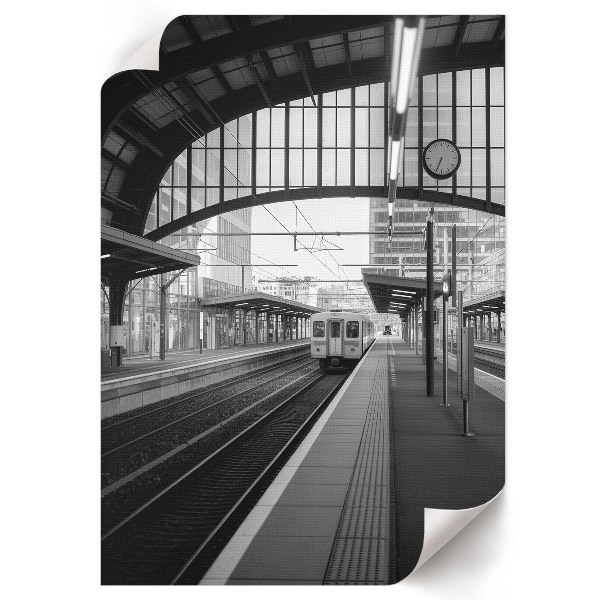 Grafika na ścianę Dworzec miejski