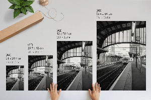 Grafika na ścianę Dworzec miejski