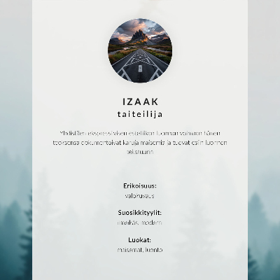 Grafika na ścianę Zimowy krajobraz