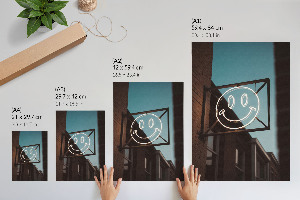 Plakat premium Neonowy uśmiech