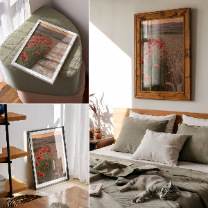 Dekoracyjny plakat ścienny Maki i zboże