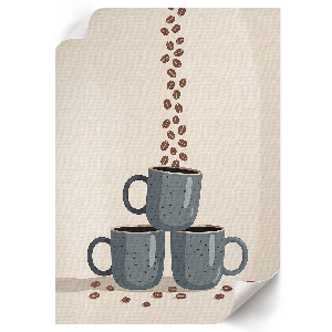 Grafika na ścianę Kubki kawy