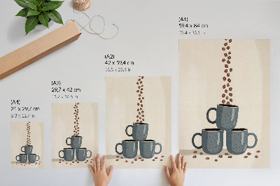 Grafika na ścianę Kubki kawy