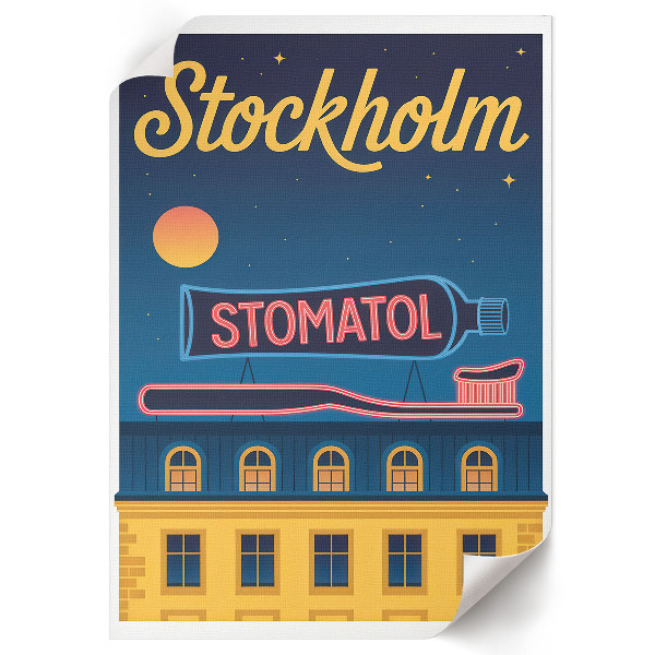 Dekoracyjny plakat ścienny Plakat Stockholm